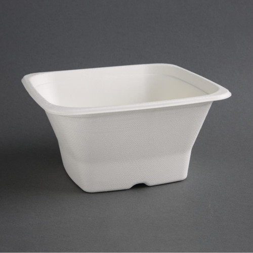 Fiesta Compostable Bagasse Square Bowls 40oz (Pack of 50)