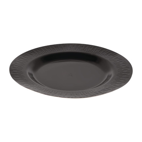 Solia Bagasse Plates Black 270mm (Pack of 50)