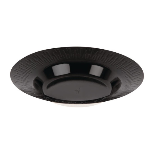 Solia Bagasse Plates Black 230mm (Pack of 50)