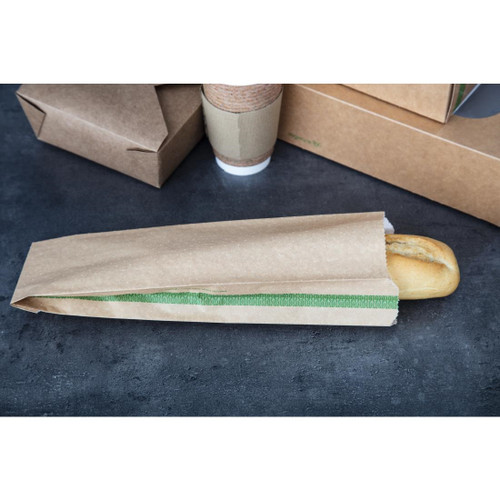 Vegware Compostable Therma Paper Hot Food Bags 356 x 101mm (Pack of 500)