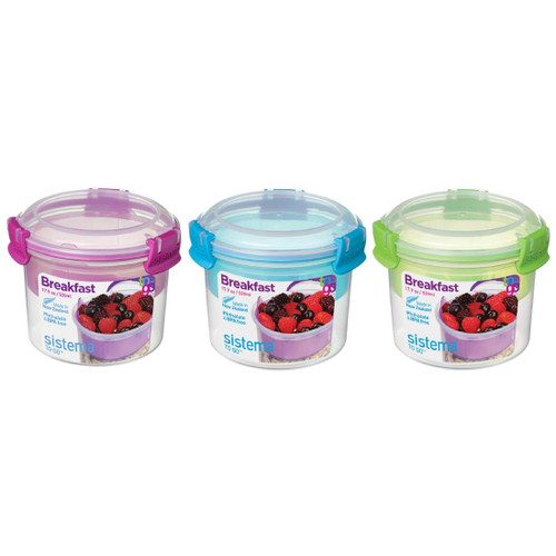 Sistema KLIP IT Dual Cereal and Yoghurt Container 530ml