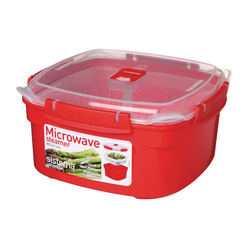 Sistema Steamer Microwavable Container Medium 2.4Ltr