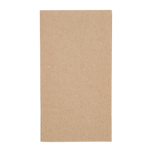 Fiesta Recyclable Recycled Lunch Napkin Kraft 33x33cm 2ply 1/8 Fold (Pack of 2000)