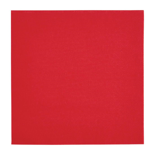 Fiesta Recyclable Dinner Napkin Red 40x40cm 2ply 1/4 Fold (Pack of 2000)