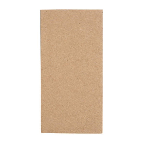 Fiesta Recyclable Recycled Dinner Napkin Kraft 40x40cm 2ply 1/8 Fold (Pack of 2000)