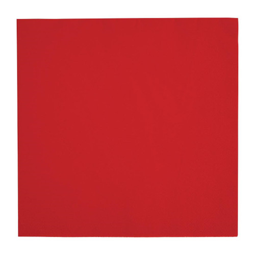 Fiesta Recyclable Dinner Napkin Red 40x40cm 3ply 1/4 Fold (Pack of 1000)