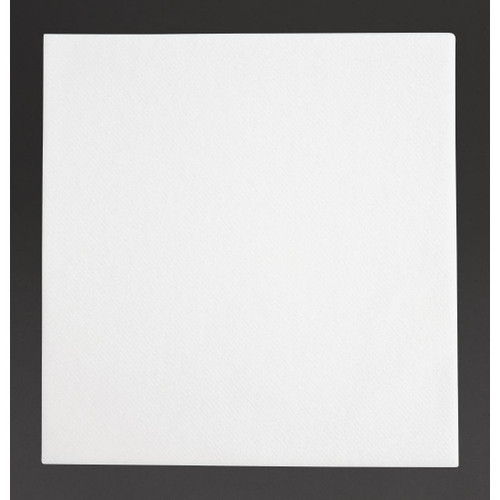 Fiesta Recyclable Premium Tablin Dinner Napkin White 40x40cm Airlaid 1/4 Fold (Pack of 500)