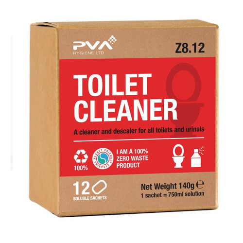 PVA Hygiene Toilet Cleaner Soluble Sachets (12 Sachets)