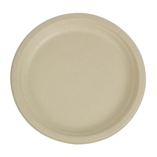 eGreen Eco-Fibre Compostable Wheat Round Plates 250mm (Pack of 1000)