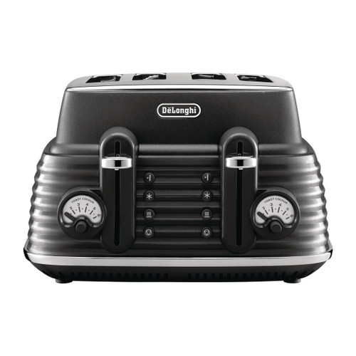 DeLonghi Scolpito Toaster Black CTZS4003BK