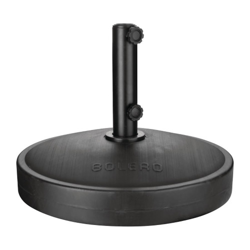 Bolero Black Parasol Concrete Base with 48/38mm Adaptor