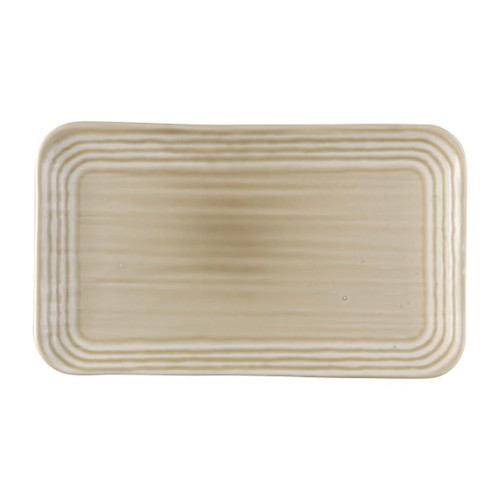 Dudson Harvest Norse Linen Organic Rect Plate 269x160mm (Pack of 12)