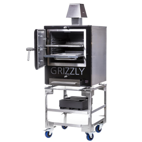 Grizzly Commercial Charcoal Oven Smoker and Grill Black