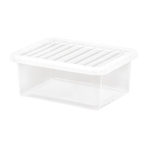 Wham Crystal Storage Box & Lid 17Ltr