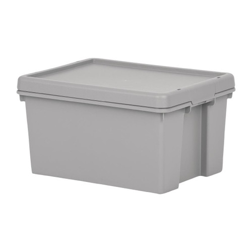 Wham Bam Upcycled Cement Grey Storage Box & Lid 16Ltr