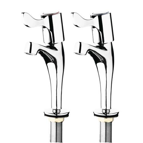 Vogue Basin Pillar Lever Taps (Pack of 2)