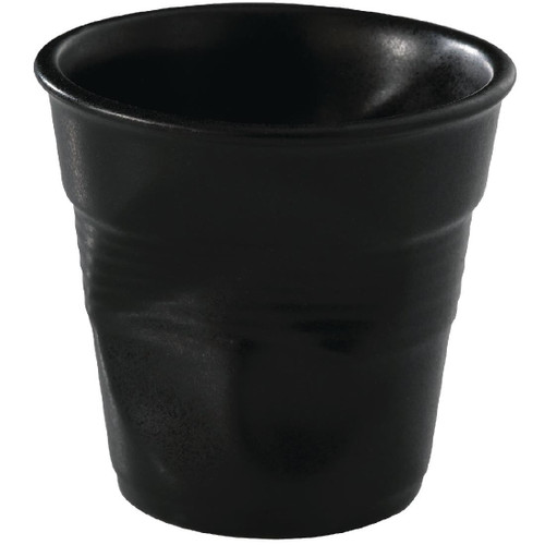 Revol Froisses Espresso Tumblers Black 80ml (Pack of 6)