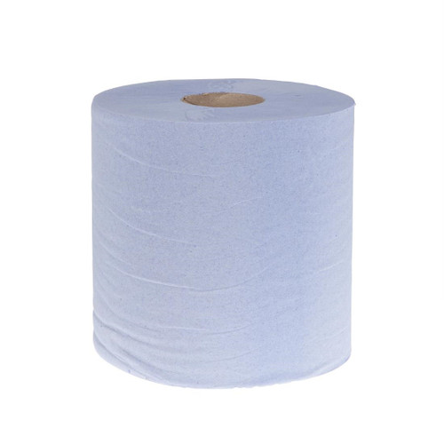 Jantex Blue Centrefeed Rolls 1ply 300m (Pack of 6)