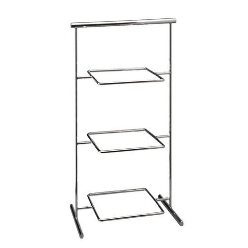 APS Pure Melamine Chrome Serving Stand 290mm