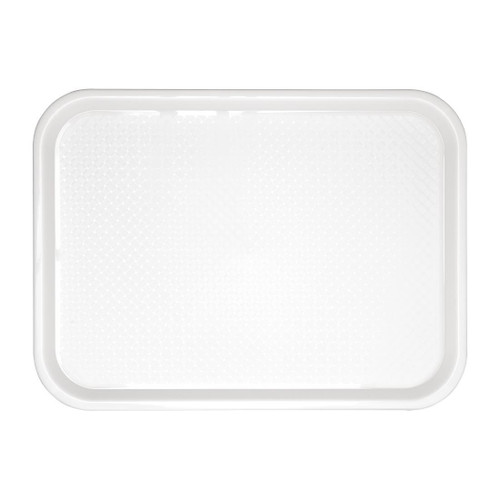 Olympia Kristallon Polypropylene Fast Food Tray White Large 450mm