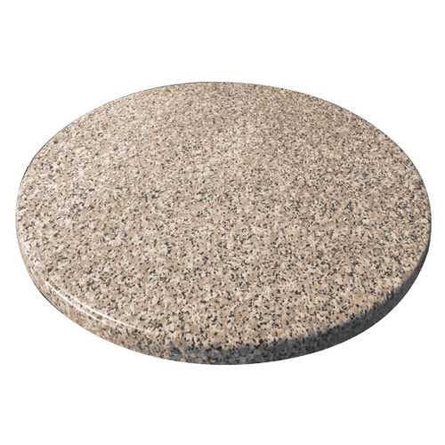 Bolero Pre-drilled Round Granite Table Top 600mm