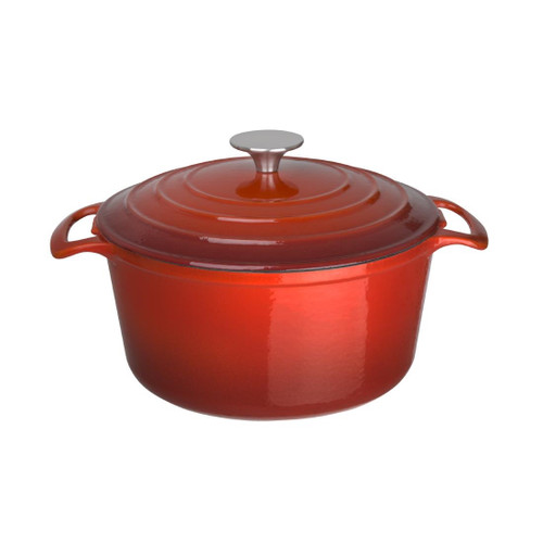 Vogue Red Round Casserole Dish 3.2Ltr