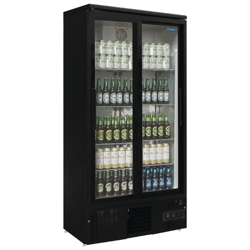 Polar G-Series Upright Back Bar Cooler with Sliding Doors 490Ltr