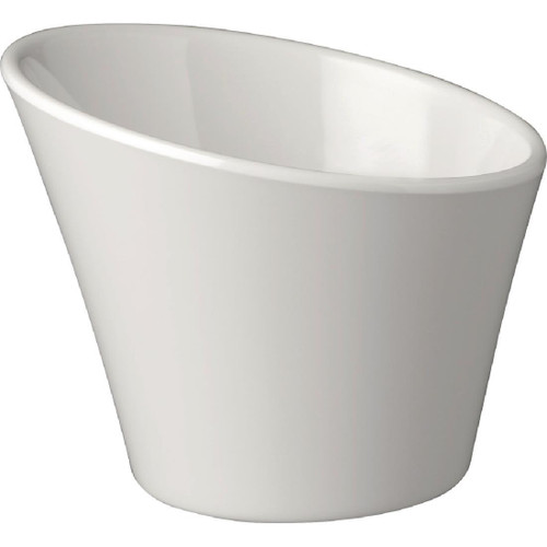 APS Casual Slanted Melamine Pot White 120mm