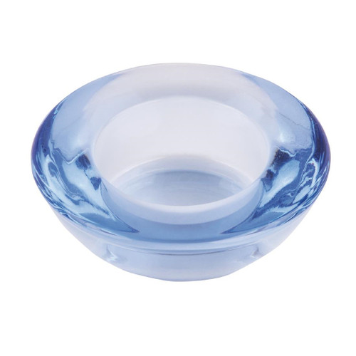 Olympia Saucer Tealight Holder Blue - 75 x 75mm (Pack of 6)