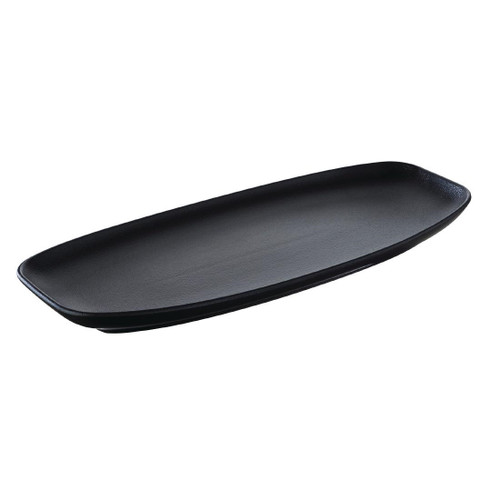 Revol Club Rectangular Plate Black 360 x 150mm (Pack of 4)