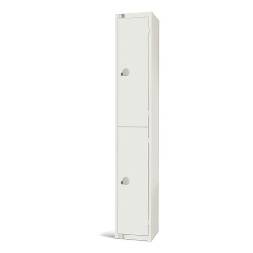 Elite Double Door Electronic Combination Locker White