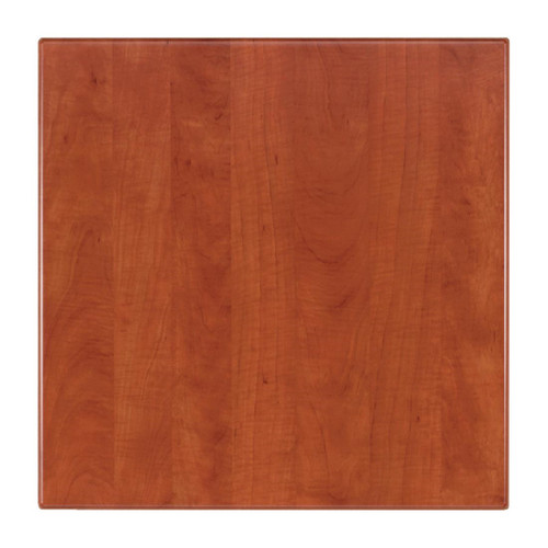 Werzalit Pre-drilled Square Table Top  Wild Pear Cognac 800mm