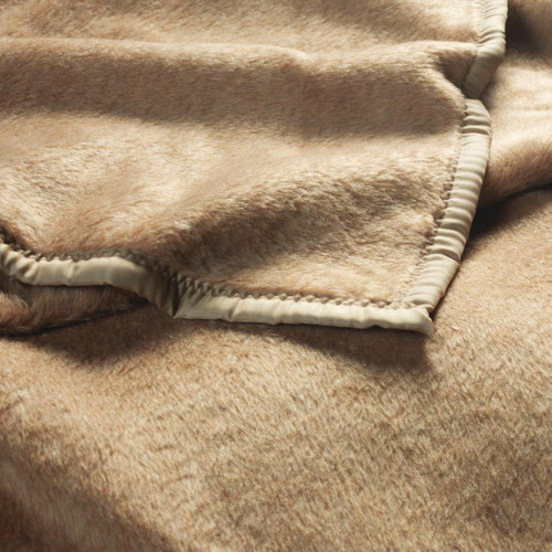 Mitre Comfort Acrisoft Blanket Camel Single
