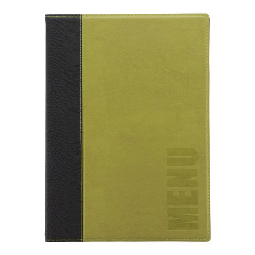 Securit Contemporary Menu Cover Green A4