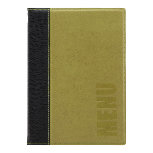 Securit Contemporary Menu Cover Green A5