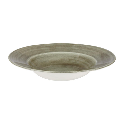 Churchill Stonecast Patina Antique Wide Rim Bowls Green 280mm (Pack of 12)