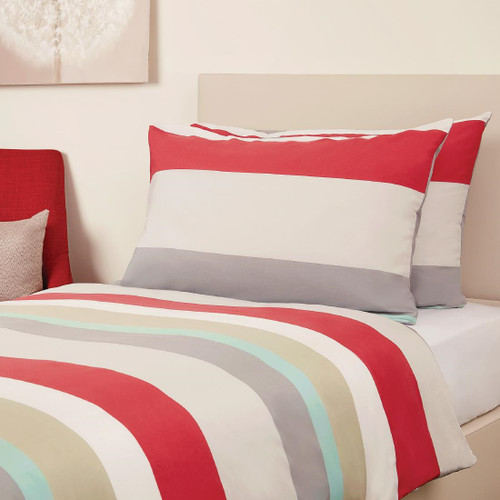 Mitre Essentials Skye Pillowcase Red