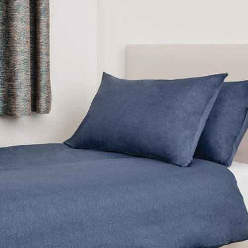 Mitre Essentials Opal Duvet Cover Navy Single