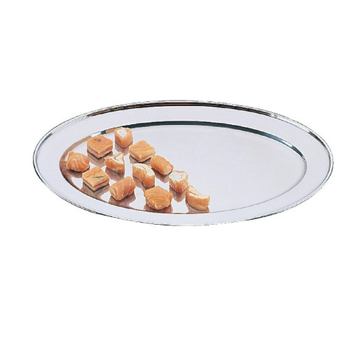Olympia Stainless Steel Oval Serving Tray 200mm