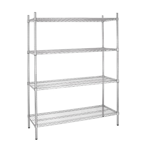 Vogue 4 Tier Wire Shelving Kit 1525x460mm