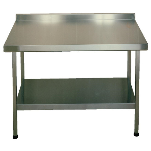 Franke Sissons Stainless Steel Wall Table with Upstand 1500x650mm