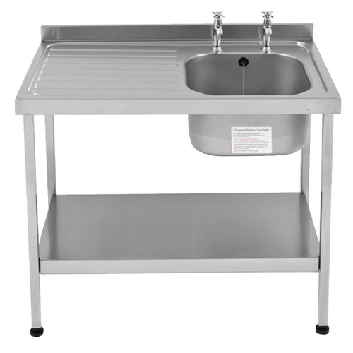 Franke Sissons Self Assembly Stainless Steel Sink Left Hand Drainer 1200x600mm