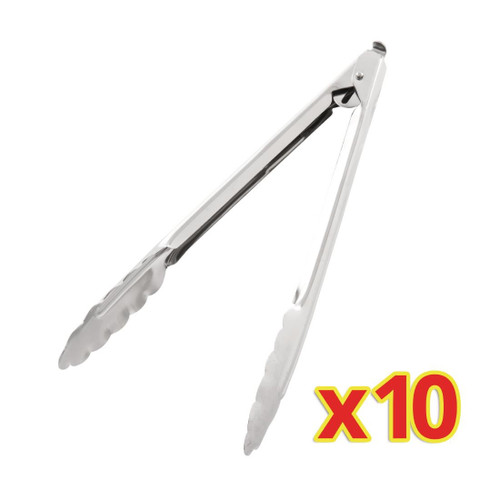 Bulk Buy Catering Tongs 10" (Pack of 10)