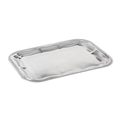 APS Semi-Disposable Party Tray 410 x 310mm Chrome