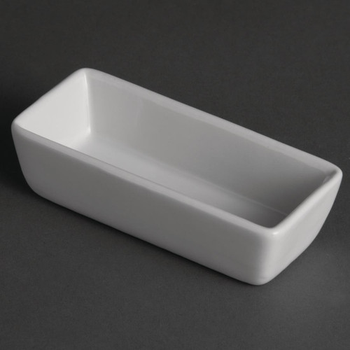 Olympia Rectangular Miniature Dishes 110mm (Pack of 12)