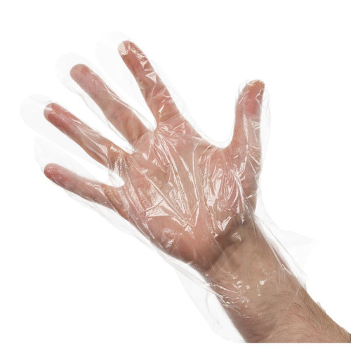 Disposable Powder-Free Polyethylene Gloves Clear (Pack of 100)