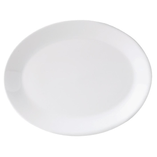 Steelite Monaco White Mandarin Oval Dishes 280mm (Pack of 12)