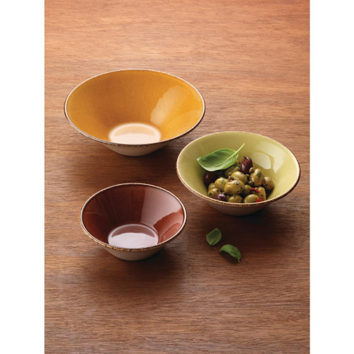 Steelite Terramesa Olive Essence Bowls 165mm (Pack of 24)