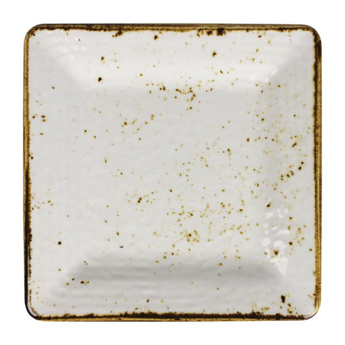 Steelite Craft Melamine Square Plates White 178mm (Pack of 6)