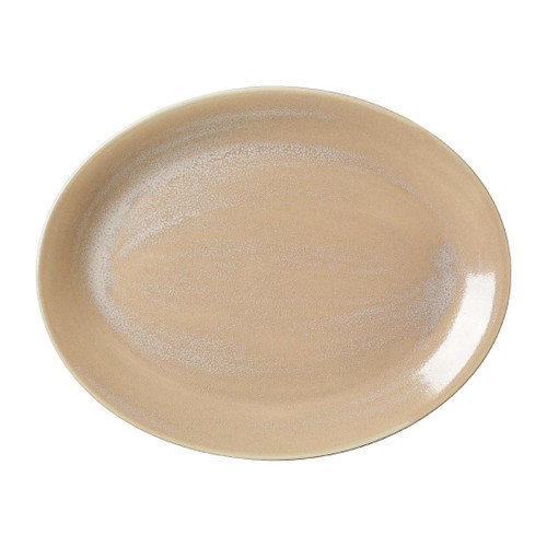 Steelite Revolution Sandstone Oval Coupe Plate 342mm (Pack of 12)